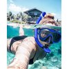Snorkeling Gear for Adults, Kwambiri Dry-Top Snorkel Set, 183°Panoramic Wide View Diving Mask Breathing Freely Snorkel Mask for Snorkeling Scuba Diving Swimming Travel（Adults）