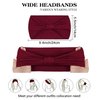 AIBFRID 6 Packs Wide Headbands for Women Non Slip with 6PCS Hair Ties, Soft Head Bands for Women’s Hair Yoga Workout Gym Bandanas Head Scarf Thick Knotted Cloth Fabric African Womens Hair Accessories