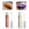 Sparkle Liquid Eyeshadow Kit 2 Colors Quickly Drying Glitter Liquid Eyeshadow Makeup Shimmer Liquid Eyeliner Waterproof Long Lasting Shiny Sequins Chunky Eye Shadow for Face & Body(#02#04)