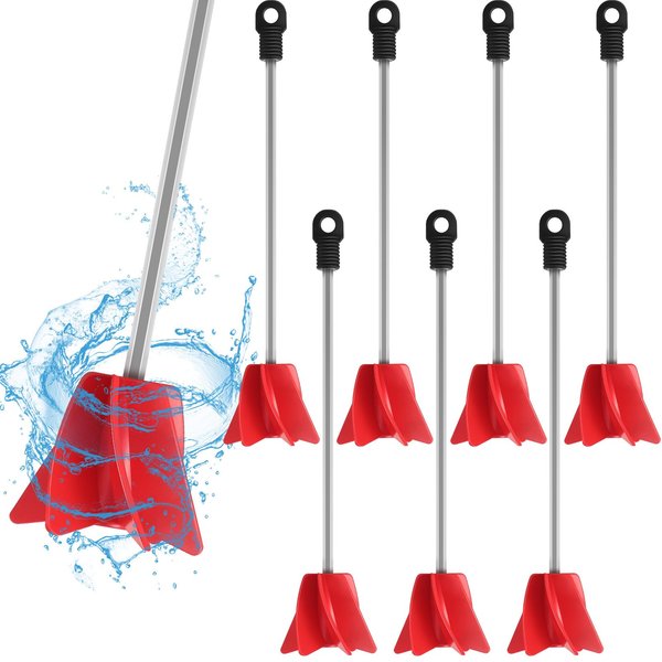 Loosh 6 Pcs 11 Inch Paint Stirrer for Drill, Drill Mixer Attachment, Epoxy Mixer, Paint Mixer for Drill, Helix Drill Paint Mixer for Most Drills, Resin Mixer, Mixing Concrete Resin Paint