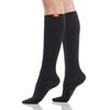 VIM & VIGR Merino Wool 15-20 mmHg Compression Socks for Women & Men (Solid Black, Small/Medium Wide Calf (4))