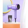 Wavytalk Ionic Blow Dryer with Diffuser - Professional 1875W Hair Dryer for Women, Constant Temperature, Comb for Fasting Drying, Light and Quiet, Purple