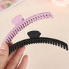 Hold Everything Hair Claw Clip for Thick and Thin Hair Big Hair Barrettes for Women and Girls Straight Wavy and Curly Hair Strong Hold Claw Clip With 52 teeth (7-Color)