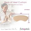 Foot Petals Womens Back of Heel Cushion Inserts, Heel Protectors, Comfortable Heel Grip for Pain Relief and Sizing, 3 pair, Khaki