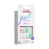 KISS Gel Fantasy, Press-On Nails, Nail glue included, Jelly Baby', Light Multicolor, Short Size, Coffin Shape, Includes 28 Nails, 2g Glue, 1 Manicure Stick, 1 Mini file