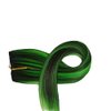 3/4 Full Head Clip In Hair Extensions Mixed Black And Fluorescent Green Color, 24" Long Straight One Piece Highlight Green Clip in Synthetic Hair Extensions For Fashion Girls And Women