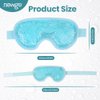 NEWGO Cooling Eye Mask Cold Gel Eye Mask for Eye Puffiness, Tired Eyes, Migraines, Stress, Itchy Eyes, Eye Lid Surgery, Eye Relief Mask for Sleeping, Skin Care, Eye Spa - Blue