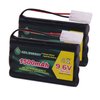 GEILIENERGY 9.6V NI-MH Rechargeable Battery Pack with Standard Tamiya Connector for RC Car, Robots and OTC Genisys 239180 & EVO Scanner(2 Pack)