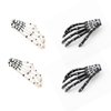 Skeleton Hand Claw Hair Clip Skull Hair Clips for Women Halloween Cosplay Hair Barrettes Goth Hair Accessories for Women Girls 4Pcs Skeleton Bone Hair Clips Horror Hairpins