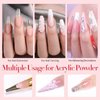 BORN PRETTY Acrylic Nail Kit with Drill - 92Pcs Acrylic Pwoder Set for Beginners With Everything Acrylic Powder and Liquid Set for Nails Supplies Acrylic Brushes Nail Tips Art Decoration Tools DIY Salon at Home