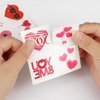 Konsait 144 pcs Valentine's Day Temporary Tattoos for Adults Kids - Cute Valentines Heart Tattoos Animal Tattoos Stickers, Valentines Gifts, Valentines Party Favors, 48 Design