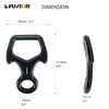 Fusion Climb Aluminum Descender Rescue Figure 8 Descender with Ears/Horns Rappelling Gear Belay Device Climbing Skills