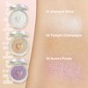 Lilyloria Glitter Sparkly Face Highlighter Makeup Palette Shimmer Radiant Glow Illuminator Iluminadores de Maquillaje 6g (01 Diamond Shine)