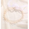 BABEYOND Bridal Headpiece Wedding Headband - Pearl Vintage Wedding Hair Bands for Brides with Lace Ribbon (White Beads)