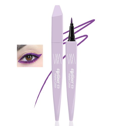 AFGHOUZ Colorful Liquid Eyeliner Pen, Matte Eye Liner Makeup Pencil, Ink Eyeliner with Sponge Tip, Highly Pigmented and Waterproof