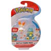 Pokemon New Sword and Shield Battle Action Figure 2 Pack - Munchlax and Scorbunny 2-Inch Figures
