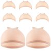 IKOCO Wig Caps for Women, 6Pcs Beige Wig Cap for Lace Front Wig Caps Bulk Stretch Nylon Stocking Caps for Wigs