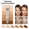PHOERA Hydrating Serum Foundation,Hypoallergenic Flawless Soft Full Coverage Hydrating Foundation.(N03 Buff Beige)