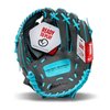 Franklin Sports Kids Baseball Glove - Youth Baseball, Softball + Teeball Glove for Boys + Girls - Shok Sorb Glove - Right Hand Throw - Graphite Blue - 10.5