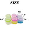 RONYOUNG 60PCS Contact Lens Cases Contact Lens Holder Box Left/Right Eyes Contact Lens Container, 6 Colors