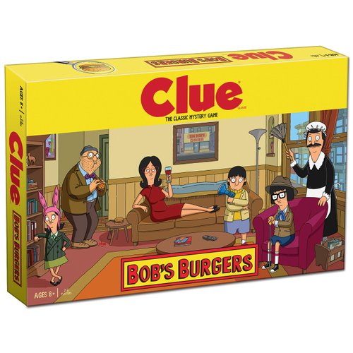 Clue Bobs Burgers Board Game | Themed Bob Burgers TV Show Clue Game | Officially Licensed Bob's Burgers Game | Solve The Mystery in This Unique Clue take on The Classic Board Game