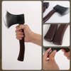 Lumberjack Costume Prop Toy - Wood Look Hatchet Axe Props for Party Black