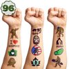 Bigfoot Jungle Temporary Tattoos Sticker for Kids Birthday Party Supplies Decorations Party Favors 80PCS Tattoo Sasquatch Halloween Easter Holiday Themed Cute Kids Boys Girls Gifts Ideal Prizes Reward