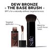 Saie Dew Bronze - Soft-Focus Liquid Bronzer + Liquid Contour - Enriched with Plant-Derived Glycerin to Effortlessly Blend + Deeply Nourish Skin - Travel Size Holiday Gifts - Sand (0.4 oz)