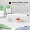 [2 Pack] Concentric Circular Texture Diamond Setting Cell Phone Ring Holder Stand, 360 Degree Rotation and 180 DegreeAdjustable Finger Ring Kickstand with Polished Metal Phone Grip (Brilliant Red)