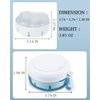 Denture Case, Definitely No-Leak Denture Bath Box for Traveling Perfectly, Denture Cup with Strainer & Magnetic Mirror, Completely Clean Care for Retainer, Mouth Guard, & Denture
