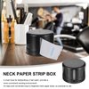 Barber Neck Strip Dispenser 1 Set Neck Roll Paper Box Neck Paper Roll Holder Neck Covering Paper Case Container for Haircut Styling Salon Neck Strip Collar Case