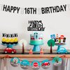 Driver License Birthday Party Decorations for 16 boys Driver License Party Decorations Transportation Birthday Party Supplies Traffic Light 16 Cake Toppers