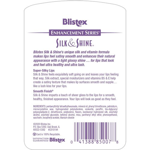 Blistex Silk & Shine Lip Moisturizer 0.13 oz Pack of 7