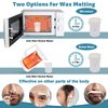 120g Nose Wax Kit, Nose Wax with 40 White Applicators, 20 Mustache Guards, 20pcs Paper CupNose Hair Wax Painless Nose Hair Removal at Least 20 Times Usage, Nose Hair Waxing Kit for Men and Women