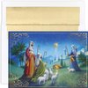 Masterpiece Studios Holiday Brights Collection 16-Count Boxed Religious Christmas Cards with Envelopes, 7.8" x 5.6", Shepherds Watch (911100)
