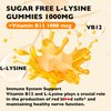 Well&Whole L-Lysine 1000mg Gummies - Vitamin B12 1000mcg - Essential Amino Acid Supplement for Gum, Lip Health* - L-Lysine Supplement for Kids and Adults - Vegan, Non GMO, Gluten-Free, 60 Counts