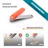 No Splash Nail Clippers Set, Best Gifts for Women Men Mom Dad Girl Boy Seniors, Stainless Steel Nail Care Kit with Nail File, Toenail Fingernail Acrylic Nail Cutter with Catcher 2PCS Orange