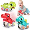 LUDILO Car Toys for 1 Year Old Boy Gifts: Push and Go Dinosaur Toys Cars for Toddlers 1-3 One Year Old Boy Toys Birthday Gifts for 1 2 3 Year Old Boys Toddler Toys Age 1-2 Baby Boy Toys 12-18 Months