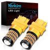 Yorkim 3157 LED Bulb Amber 3157 LED turn signal bulb 3157 LED blinker bulb 3157a 4157 3056 3156 3057 4057 3457 led bulb tail light brake light, Pack of 2
