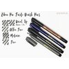 Zebra Pen Zensations Brush Pen, Brush Tip, Black Water-Resistant Ink, 1-Pack