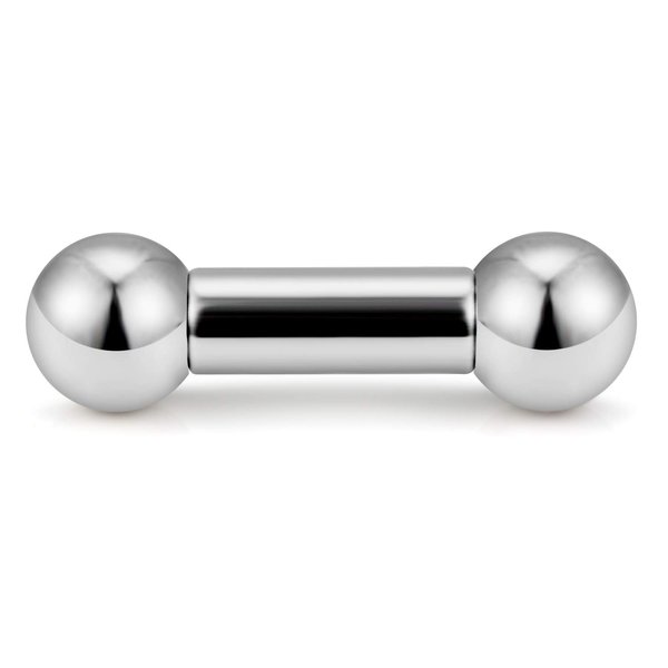 Yaalozei 316L Surgical Steel Internally Threaded Straight Barbell Nose PA Cartilage Eyebrow Earring Septum Ring Body Piercing Jewelry 2G 5/8 Inch