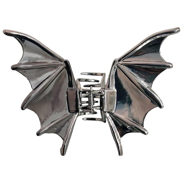 Halloween Bat Hair Claw Clip Halloween Metal Hair Clips Black Alloy Bow-knot Hair Clips for Thick Thin Hair Cosplay Party Halloween Hair Accessories 1Pcs (7-Bat)