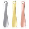 Hariendny 3 Pack Mini Metal Makeup Spatula Skin Care Cosmetic Spoon Reusable Applicator Tool Beauty Scoop Spatula for Face Mask Cream Lotions