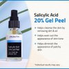 YEOUTH Salicylic Acid Peel for Face 20%, BHA Exfoliator for Clear Skin, Gentle At Home Exfoliator for Face with Green Tea, Salicylic Acid Serum 1oz