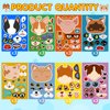24 Sheets Animal Heads Make a Face Stickers, Animals Party Games Stickers for Kids, Make Your Own Animal Stickers for Kids Birthday Party Favors Classroom Rewards, Animal Themed Art Craft Supplies