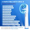 Replacement Brush Heads Compatible with Oral B- Double Clean Design, Double Clean Brush Heads, Compatible with Braun Oral-B Dual Clean Electric Toothbrush - Pack of 4