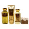 Bath & Body Works Golden Berry Mistletoe - Trio Gift Set - Body Cream, Body Wash and Body Lotion With a Yamma Jamma Bar Soap.