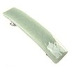 Stained Glass Barrette - Small 2.5" 65mm - GREEN Celadon Pale Green Muted Celery Slide Clip Hair Accessories