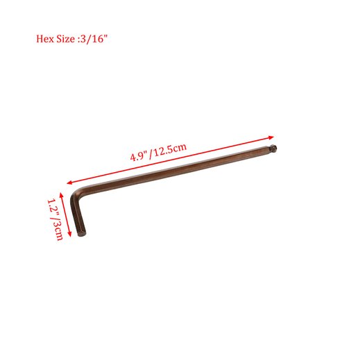 Rannb 3/16" Hex Key Wrench L Shaped Ball End Allen Wrench -10pcs