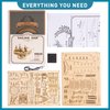 RoWood 3D Wooden Puzzle for Adults, Vintage Wooden Watercraft Model Kit to Build, Best Gift Ideas - Sailling Ship